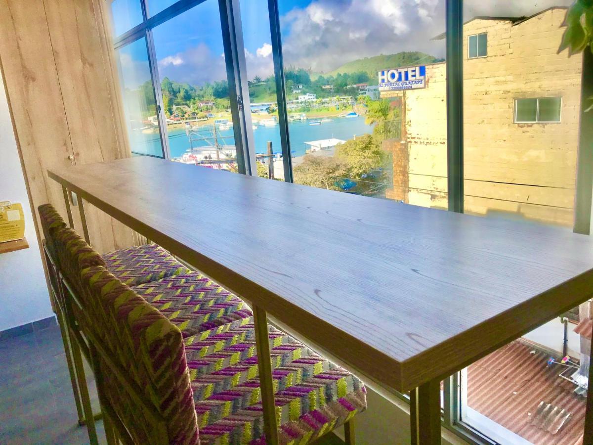 Guatapé Aptos Vista Al Embalse, Frente Al Lago, Restaurantes, Bares מראה חיצוני תמונה
