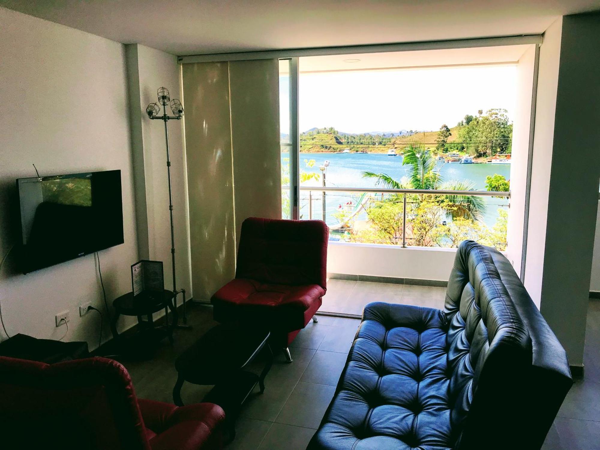 Guatapé Aptos Vista Al Embalse, Frente Al Lago, Restaurantes, Bares חדר תמונה